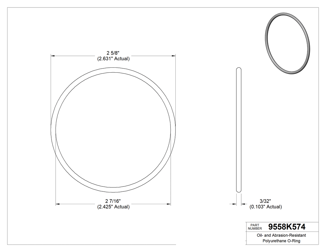 Technical drawing - 9558K574